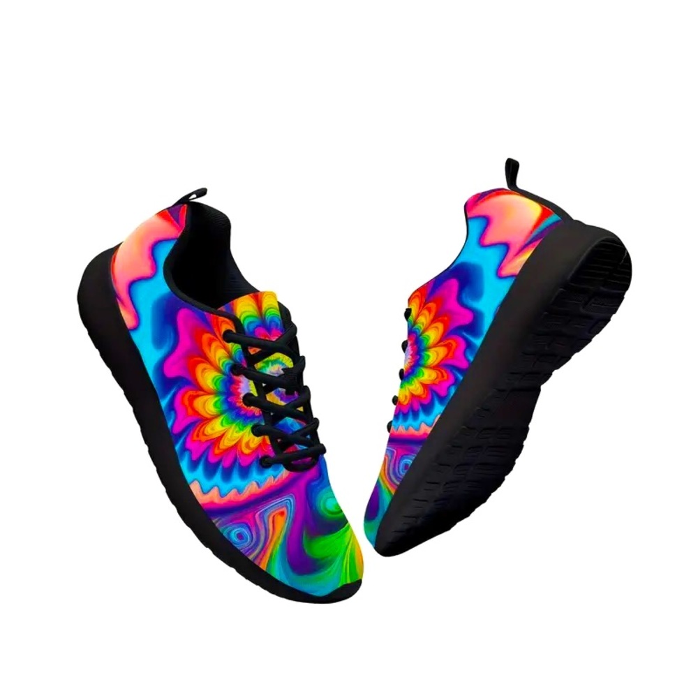 Tie Dye Colorful Women’s Athletic Shoes
